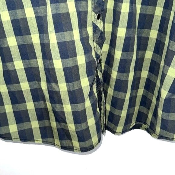 Realtree Mens XX-Large Green & Black Plaid Button-Up Long Sleeve Shirt - Picture 4 of 7